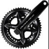 Shimano FC-R9200 Dura-Ace 12-speed double power meter chainset in sleek black, featuring a 172.5mm crank arm and 52/36T chainrings with a modern design.