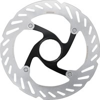 Shimano RT-CL700 Ice Tech Rotor, 180mm, silver disc with black center and internal lockring design.