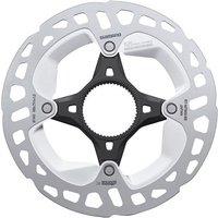 Shimano RT-MT800 Rotor with Lockring, silver and black, featuring Ice Tech FREEZA cooling fins and a star-shaped center.