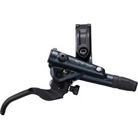 Black Shimano SLX M7100 brake lever with ergonomic grip and adjustable reach knob.