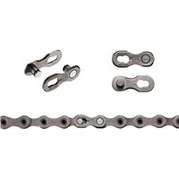 Shimano SM-CN900 Quick Link, silver metal, two-piece connector for 11-speed bicycle chain.