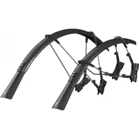 Black SKS Raceblade Pro 700c mudguards with adjustable stays and quick-release fittings for road bikes.