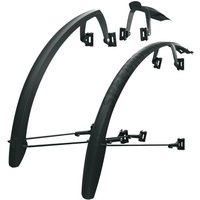 Black SKS Speedrocker XL mudguard set with adjustable mounts and sleek aerodynamic design.