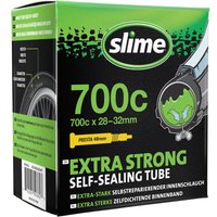 "Slime Smart Self-Sealing Inner Tube box, green and black, Presta valve, 700c x 28-32 size, extra strong sealant"
