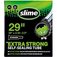 "Slime Smart Self-Sealing Inner Tube, Schrader 29 x 2.35-3.0, green logo, extra strong, black packaging"