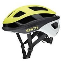 Yellow and black Smith Optics Trace Mips road cycling helmet with ventilation slots and adjustable straps.