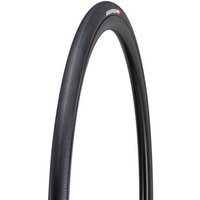 Black Specialized Roadsport 700c road bike tyre with textured tread and sleek sidewall design.