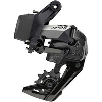 SRAM Apex XPLR AXS D1 Max 44T 12 Speed Rear Derailleur, black and silver with electronic shifting mechanism.