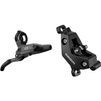 Black SRAM DB6 front disc brake with lever and caliper, featuring sleek design and bold SRAM logo.