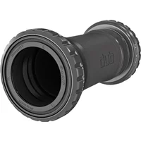 Black SRAM DUB threaded bottom bracket, 68/73mm, with ridged edges and cylindrical shape.