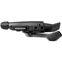 Black SRAM Eagle 90 12-speed rear shifter trigger with ergonomic lever and textured grip.