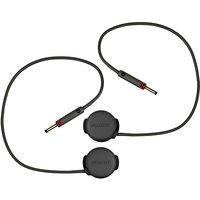 Black SRAM eTap Blips, 230mm, with round buttons and long cables, designed for electronic shifting systems.