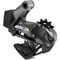 SRAM Force D2 XPLR 12-Speed Max 44T rear derailleur, sleek black and silver design with integrated pulley system.