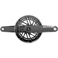 Black SRAM Force E1 DUB Direct Mount Crankset, 170mm arms, 50/37T chainrings, sleek design with visible logo.