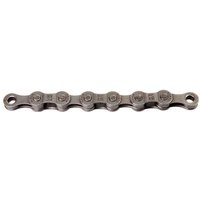 Silver SRAM PC830 bike chain with 114 links for 7/8-speed, featuring engraved branding on the links.
