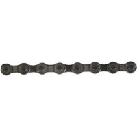 SRAM PC870 7/8 speed chain, 114 links, silver metal with black inner plates, designed for bicycles.