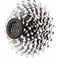 SRAM PG1030 10 Speed Cassette, silver steel sprockets with black lockring, intricate gear teeth pattern.