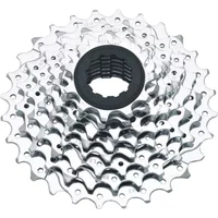 Silver SRAM PG850 8-speed road cassette with 12-23T gear range and black central hub.