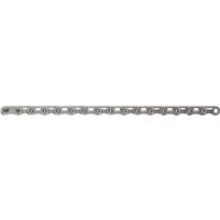 Silver SRAM Red E1 Flattop 12-speed chain with 126 links, featuring a sleek, narrow design for smooth shifting.