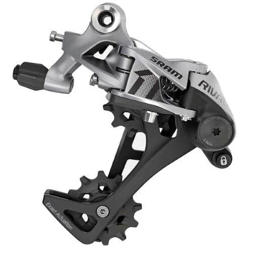 SRAM SRAM Rival 1 Rear Derailleur - 11 Speed Long Cage Black/Silver