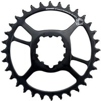 Black SRAM X-Sync 2 steel chainring with 32 teeth and direct mount design, featuring a boost offset.