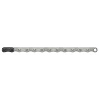 SRAM XX T-Type Eagle chain, silver with 126 links, 12-speed, featuring HollowPin design and black end link.