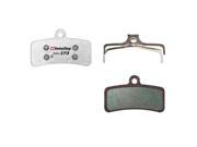 Swissstop Endurance disc brake pads featuring a metallic backing and dark green friction material, designed for Shimano Saint M810/M820 and Zee M640 models.