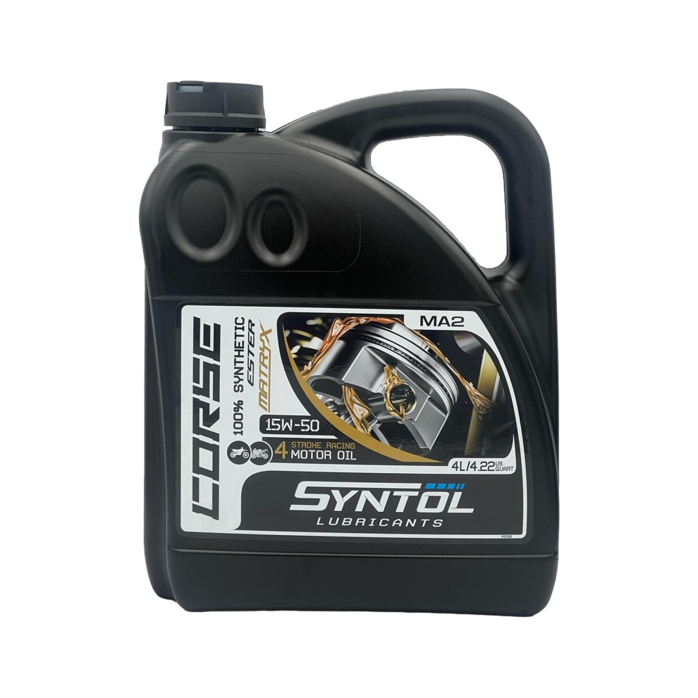 Syntol Corse 4T 15W-50 Fully Synthetic Motorcycle Engine Oil - 4 Litre - image 2