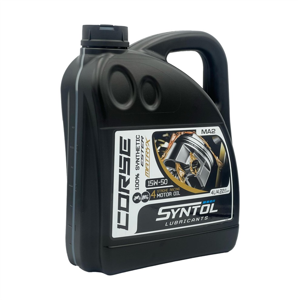Syntol Corse 4T 15W-50 Fully Synthetic Motorcycle Engine Oil - 4 Litre - image 5