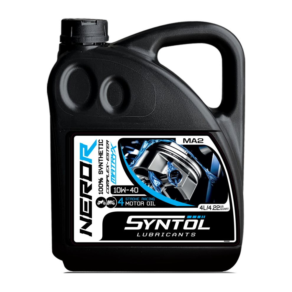 Syntol Nero R 4T 10W-40 Fully Synthetic Racing Motorcycle Engine Oil - 4 Litre - image 4