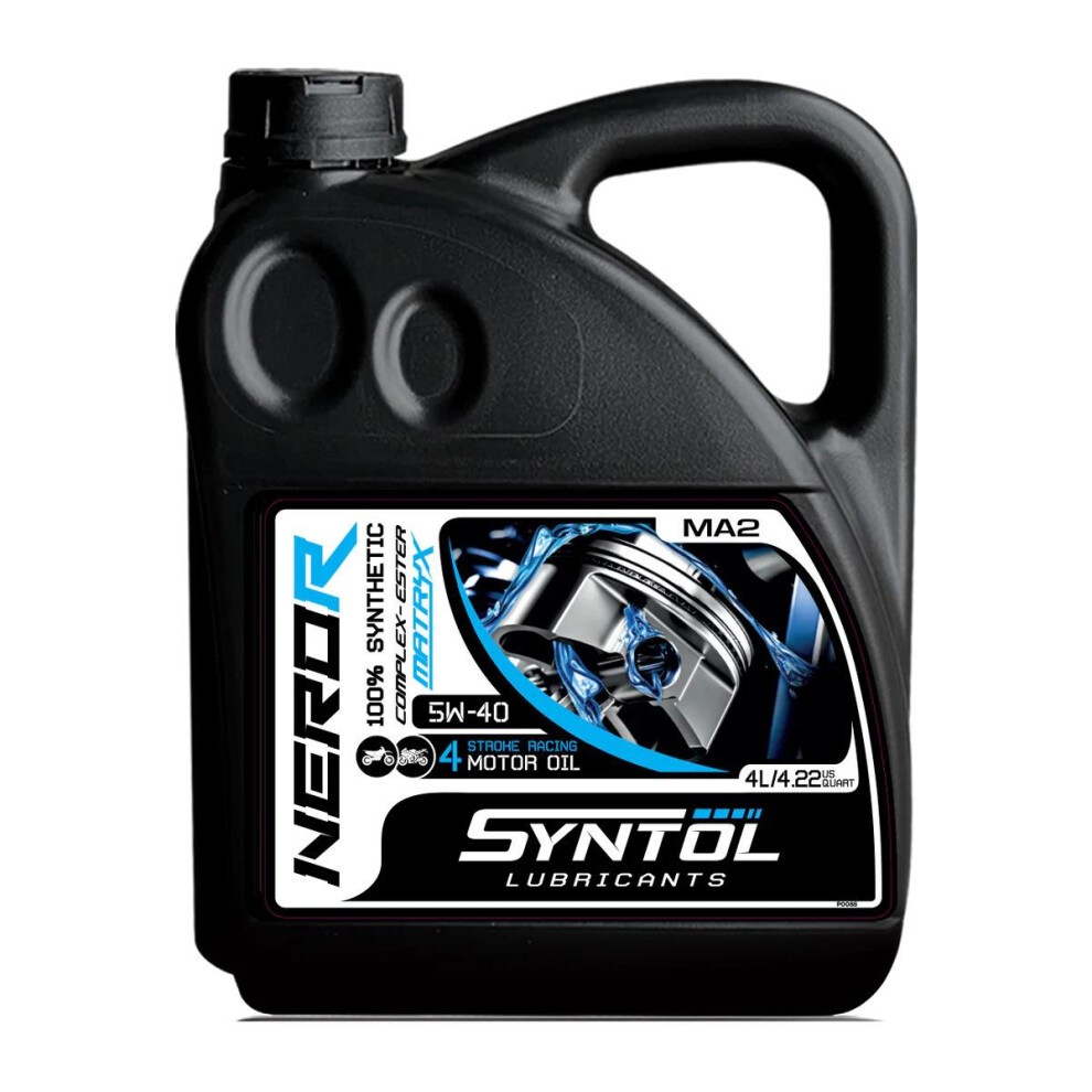 Syntol Nero R 4T 5W-40 Fully Synthetic Racing Motorcycle Engine Oil - 4 Litre - image 4