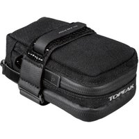 Black Topeak Elementa Gear Bag with textured fabric, adjustable strap, and zippered compartment.