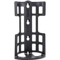 Black Topeak Versacage with grid-like design, multiple mounting holes, and durable plastic construction.
