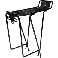 Black Tortec Tour Rear Rack with sleek metal frame, adjustable legs, and integrated mounting points.