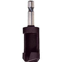 Black Trend Snappy tube plug cutter, 12mm size, with hex shank and sharp cutting edges for precision woodworking.