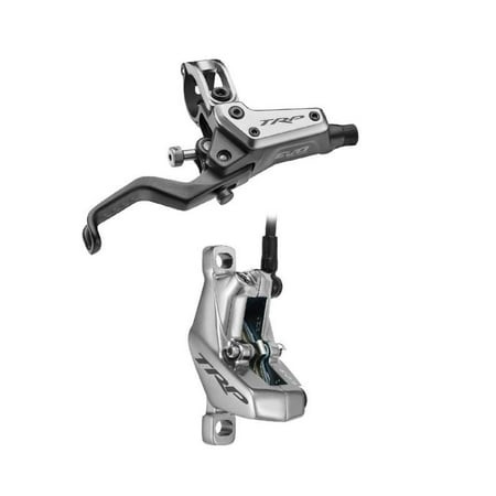 TRP TRP EVO Pro HD-M9040 Disc Brake Lever - Left/Front Rear 1900mm Hose Post Mount 4-Piston Gray