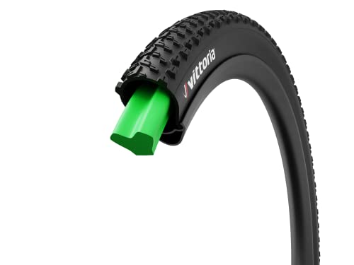 Vittoria Air-Liner Light XC Trail 29" tyre insert features a black outer with a green, heart-shaped foam core designed for added protection and support in mountain biking.