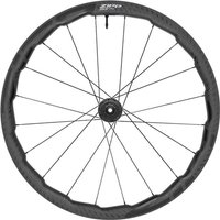 Zipp 353 NSW carbon tubeless disc brake rear wheel, black with aerodynamic spokes and Sram XDR hub.