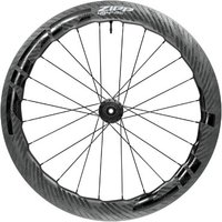 Zipp 454 NSW carbon rear wheel, tubeless, disc brake, center locking, 700C, with ZR1SL hub and distinctive wavy rim.