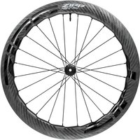 Zipp 454 NSW carbon tubeless disc brake rear wheel with wavy rim pattern and Sram XDR hub.