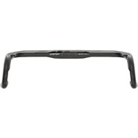 Black Zipp Drop SL 70 XPLR carbon handlebars with ergonomic drop and subtle branding on the front.