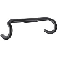 Black Zipp Service Course 70 ergonomic drop handlebars with textured grip and aerodynamic design.