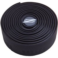 White Zipp Service Course CX handlebar tape, textured surface, coiled roll with black Zipp logo end cap.