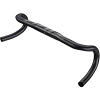 Black Zipp Service Course SL 70 XPLR handlebar, 44cm, with ergonomic drop and textured grip area.