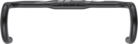 Black Zipp Service Course SL 80 Ergo Handlebar, 42cm width, featuring a lightweight aluminum construction and ergonomic design for enhanced grip and comfort.