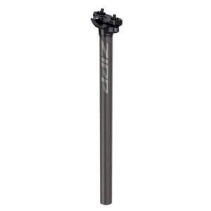 Zipp Service Course SL Seatpost in matte black, featuring a 31.6mm diameter, lightweight aluminum construction, and a sleek design with a prominent Zipp logo.