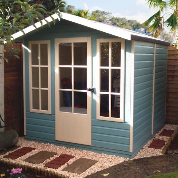 7'1 x 7'11 Shire Chatsworth Wooden Summerhouse - image 3