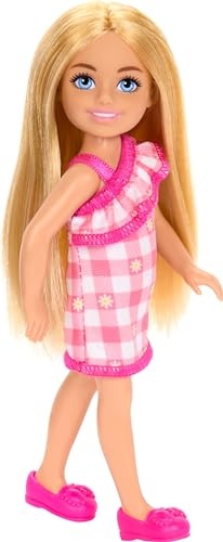 Barbie Chelsea Pink Checkered Dress Doll - image 3