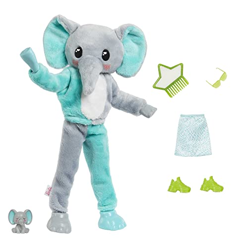Barbie Cutie Reveal Jungle Series Doll with Elephant Costume & 10 Surprises - image 3