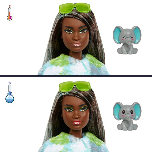 Barbie Cutie Reveal Jungle Series Doll with Elephant Costume & 10 Surprises - image 4
